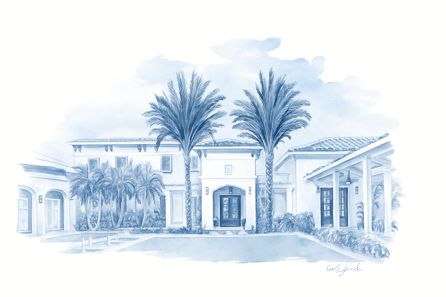 Pelican Club waterfront venue at sunset